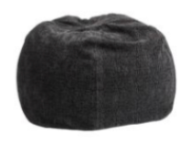 Pouf Bulle - Stone Washed Jacquard Kilim