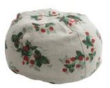 Pouf Bulle - Printed Wabi Sabi Linen Les Fraises
