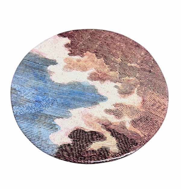 Small Bison Clouds Plate