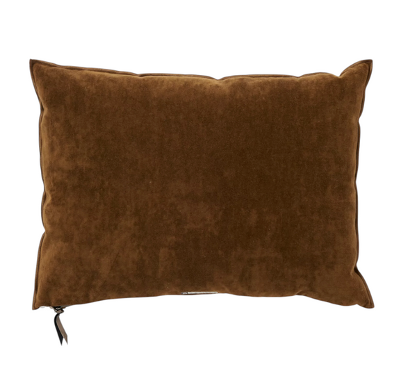 Vintage Velvet Pillowcase in Havane