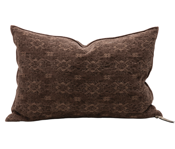 Cushion Washed Jacquard Kilim Arabica - french.us