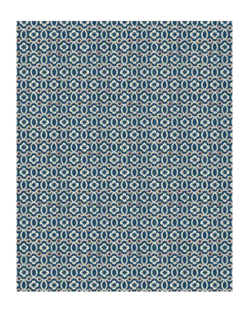 Wallpaper Sample Flowers & Interlacing 16A - French inc