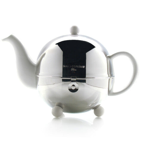 Teapot - Art Deco in White 1.3L (7 Cups)