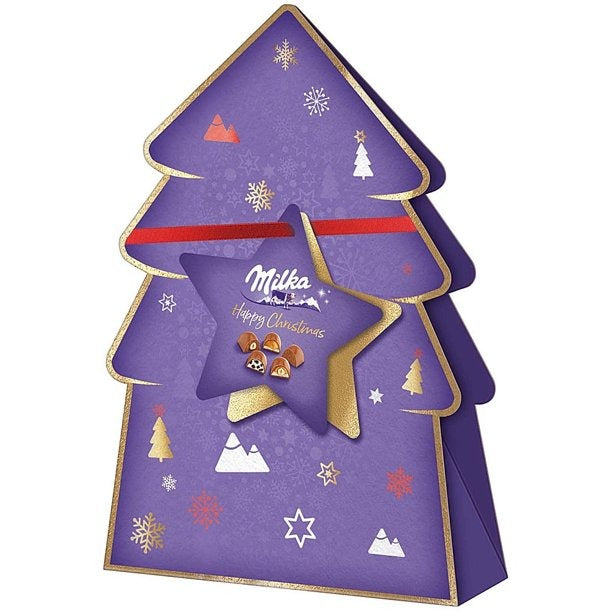 Milka Assorted Chocolates Christmas Tree Box 152g - french.us
