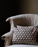 Pointes de Diamant 5A – French Geometric Linen Fabric