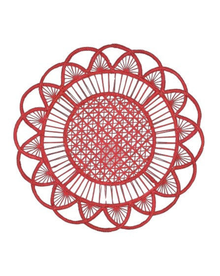 Hicks Red Woven Placemat