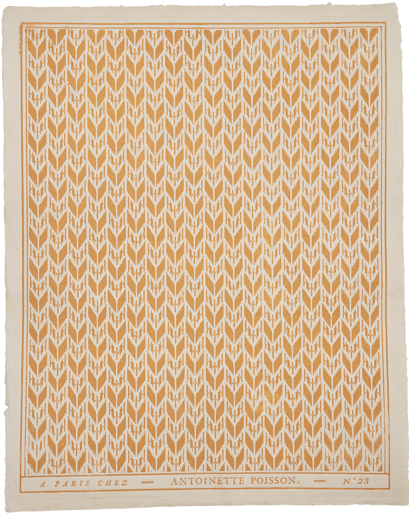 Domino Paper - Petit Ikat Yellow 23B - French inc