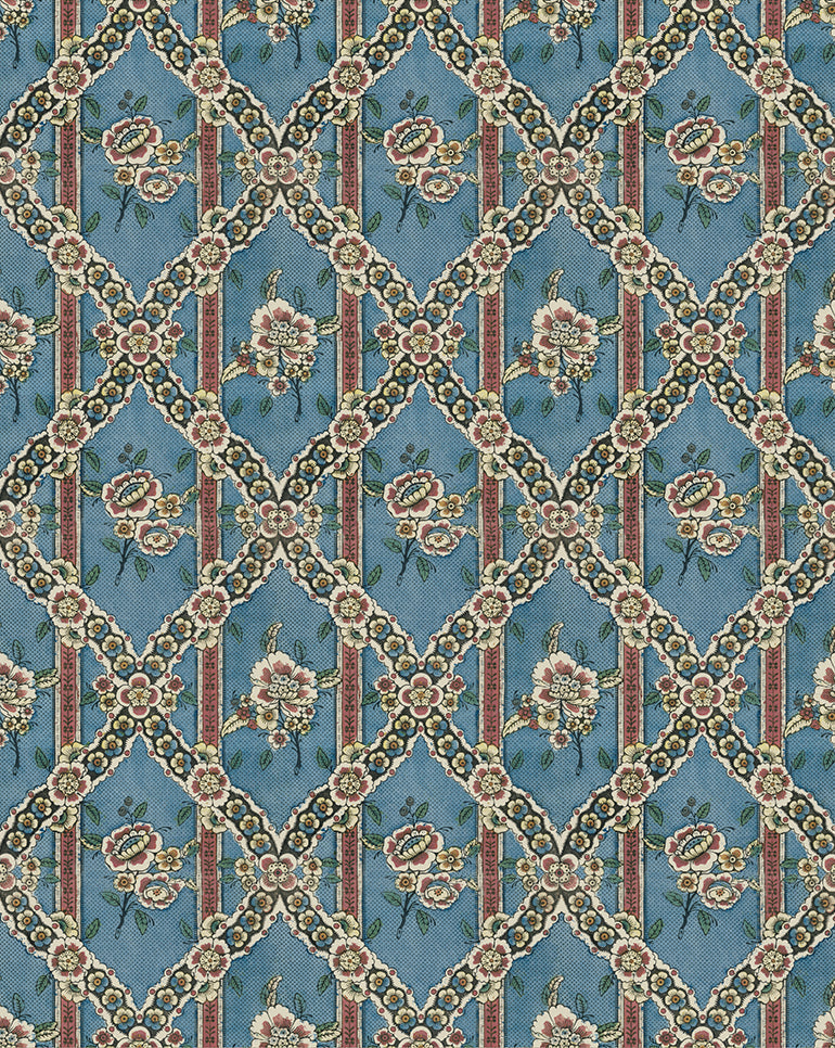 Wallpaper Sample "Guirlandes de fleurs"