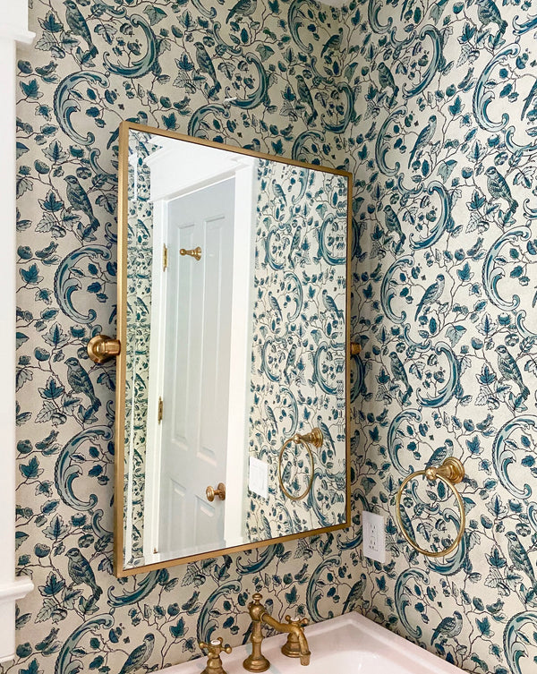 Wallpaper Panel - Oiseaux Blue 24A - French inc