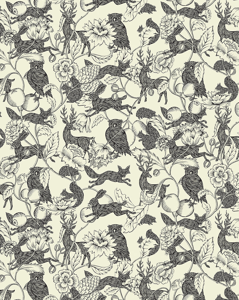 Wallpaper Panel -  Crepuscules B&W 52B - French inc