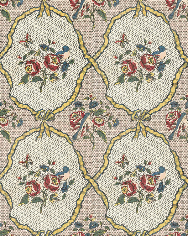 Wallpaper Sample "Rubans & Oiseaux"