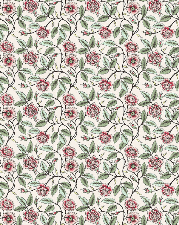 Wallpaper Sample "Buisson de roses"