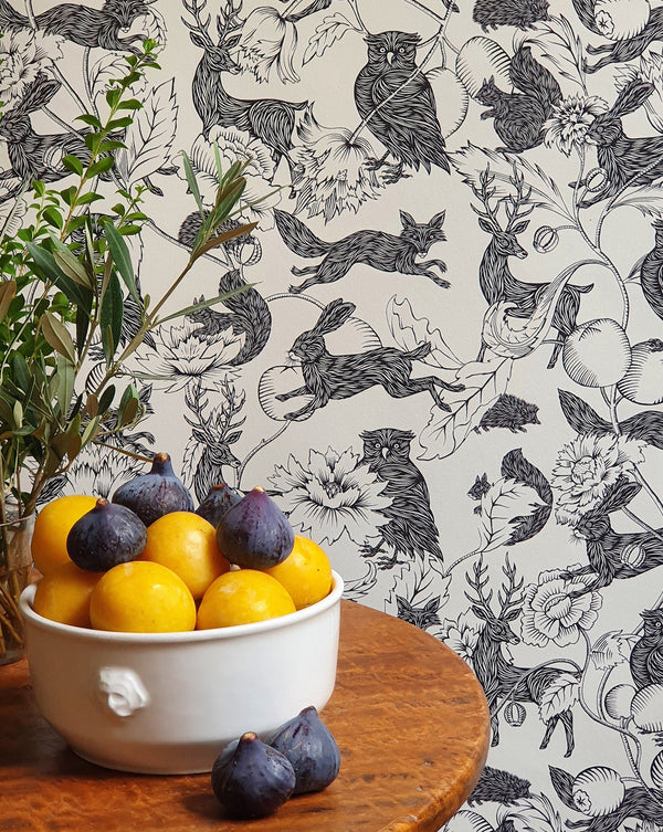 Wallpaper Panel -  Crepuscules B&W 52B - French inc