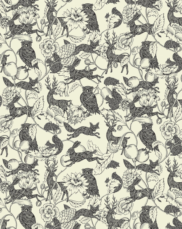 Linen Fabric - Crépuscules 52B - French inc