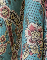 Linen Fabric Sample - 1A Guirlandes De Fleurs - French inc