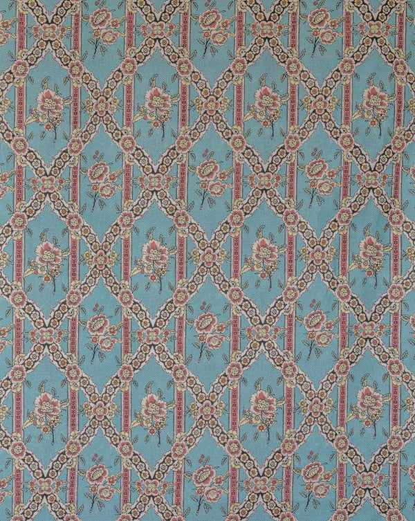Linen Fabric - Guirlandes De Fleurs 1A - French inc