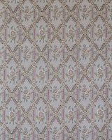 Linen Fabric Sample -1B Guirlandes de Fleurs
