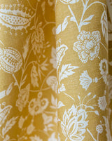 Indienne Ocre 30A – French Indian-Inspired Linen Fabric