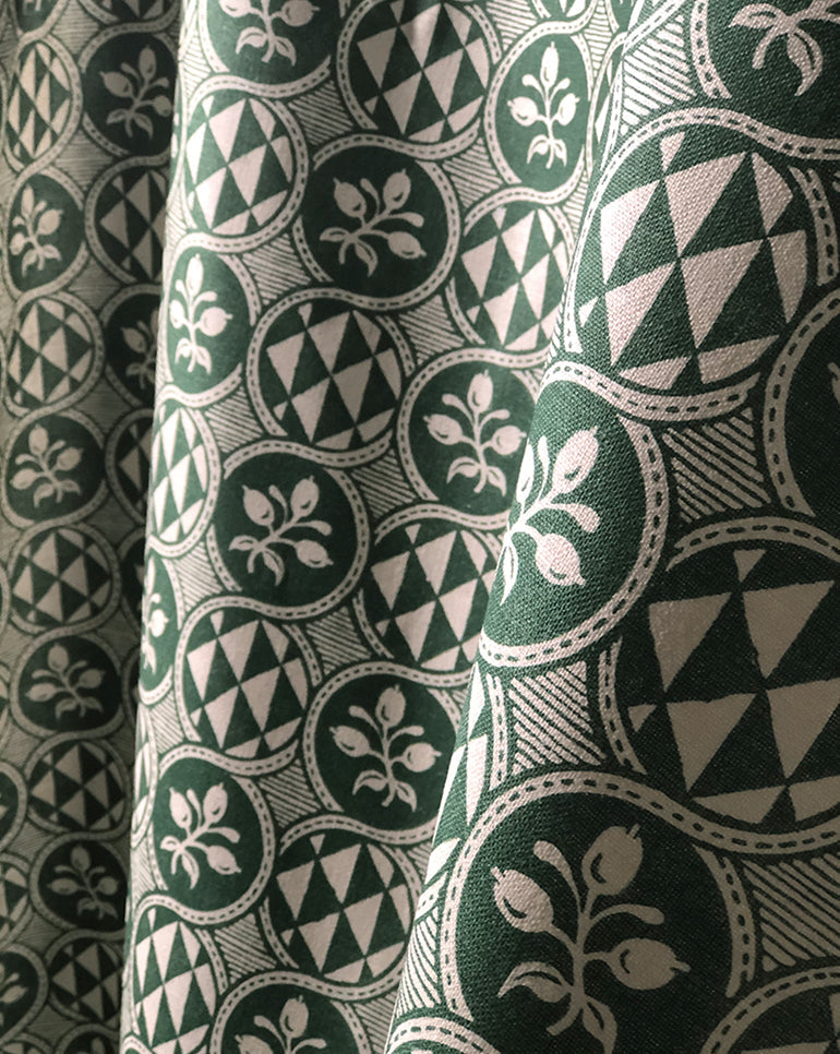 Linen Fabric - Olives 55A - French inc