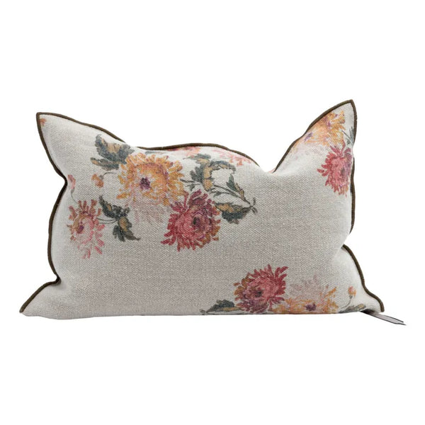 Cushion Vice Versa - Printed Wabi Sabi Linen Imperial Bouquet