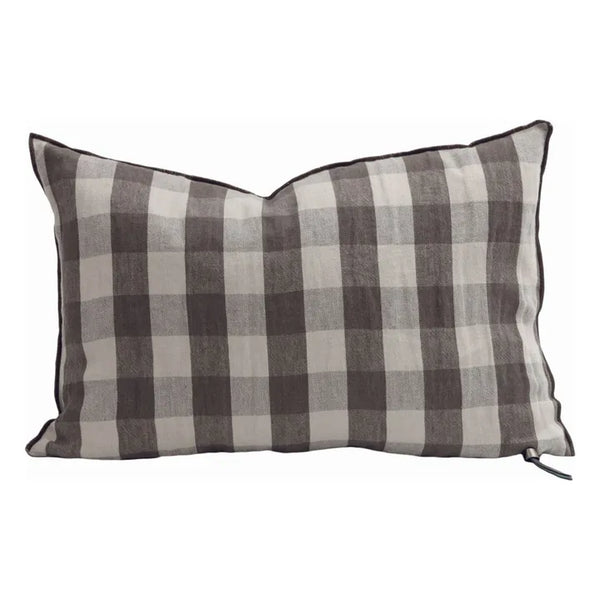 Cushion Vice Versa - Washed Linen Vichy Cottage