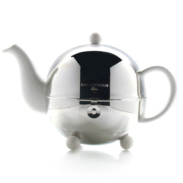 Teapot - Art Deco in White 0.9L (5 Cups)