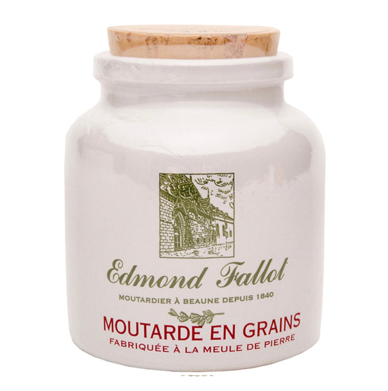 Mustard Grain Stone Jar 9 oz - French inc