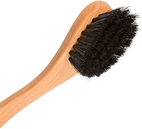 Dish Brush , Dark, Soft, Curved Handle - french.us 2