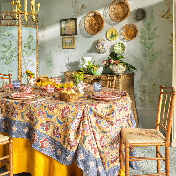 Fiamma Tablecloth, Yellow, Rectangular, 160 x 320 cm - french.us 2