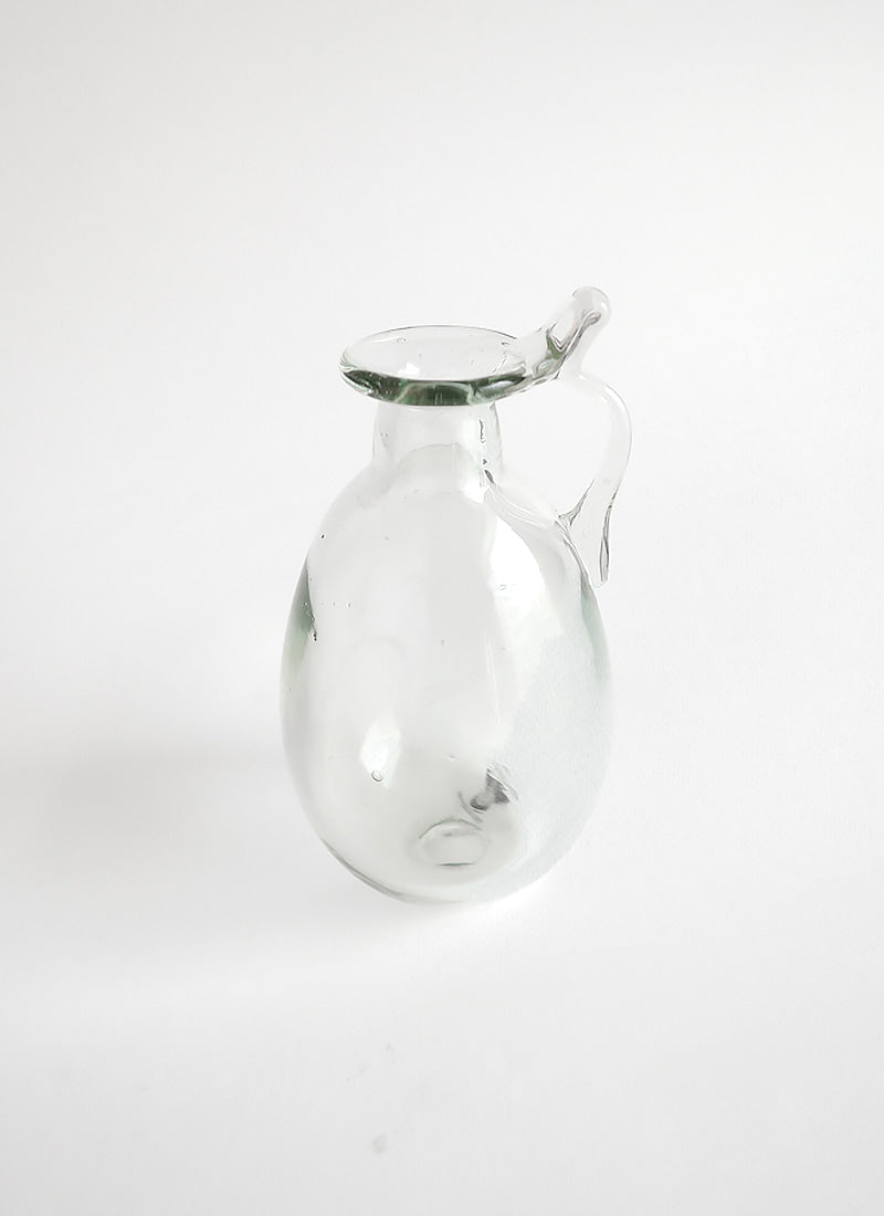 Vase Amour with Handle Transparent - French inc
