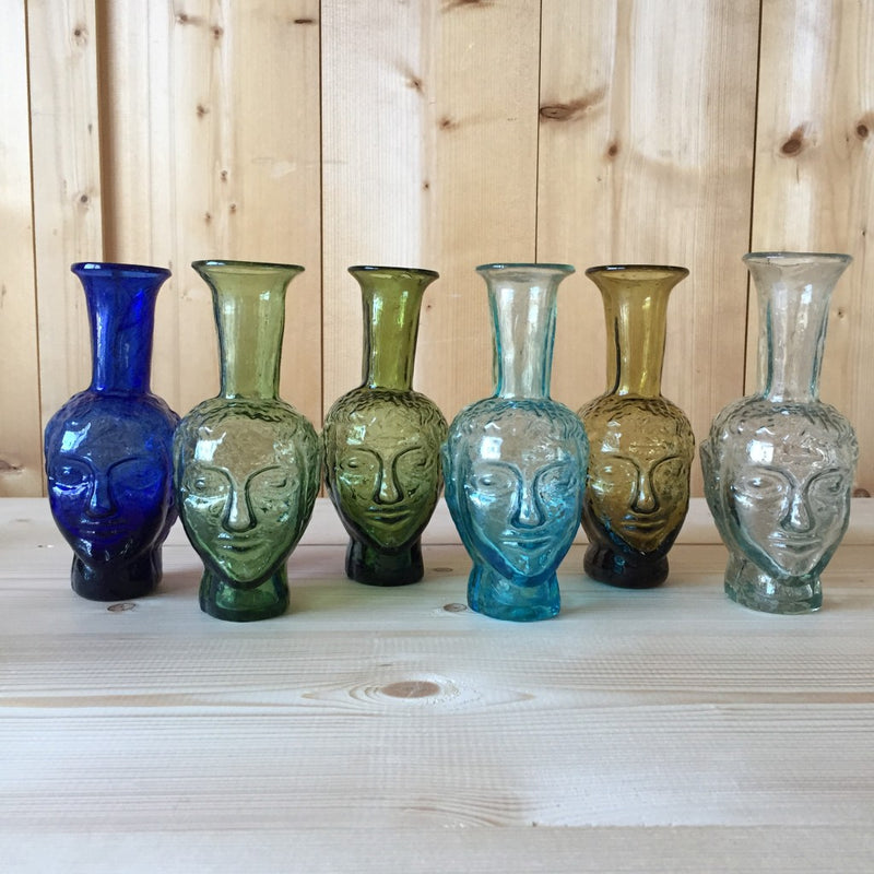 Head Vase/Vase Tete Blue - French inc