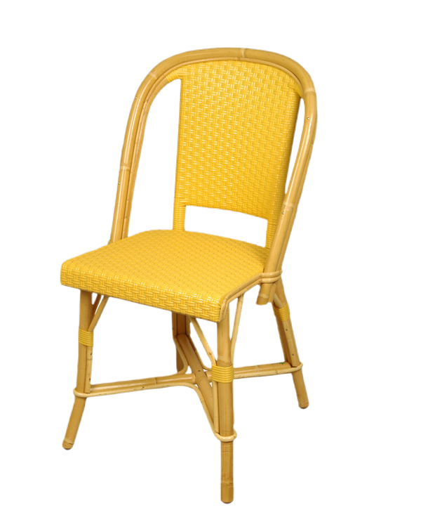 Woven Rattan Fouquet Bistro Chair Satin Cream - French inc