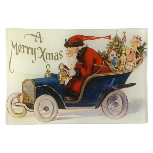 Tray Mini Speeding Santa - French inc