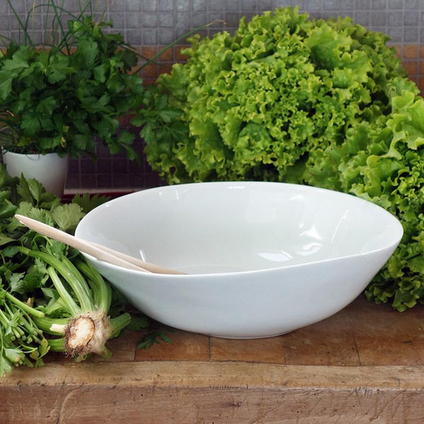 Porcelain White - Low Salad Bowl - French inc