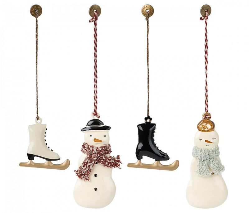 Metal Christmas Ornament Set Winter Wonderland - french.us 2