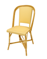 Woven Rattan Fouquet Bistro Chair Satin Ivory