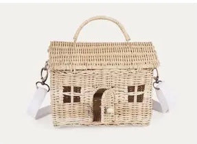 House Shape Rattan Bag Casa Bag Natural - french.us 4