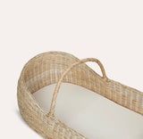 Lyra Moses Rattan Basket Baby Bassinet with Cotton Mattress - french.us 2