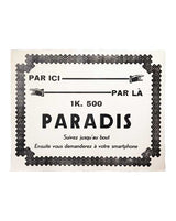Poster Poem - "PARADIS" - French inc