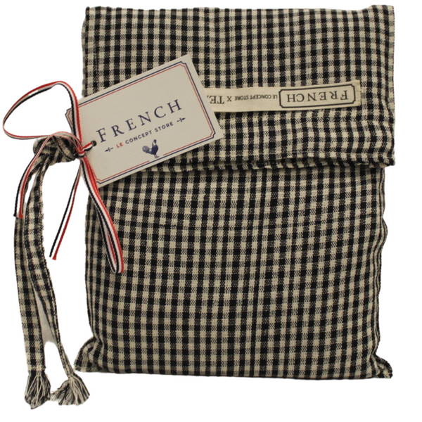 Apron Full B&W Small Checkered - French inc