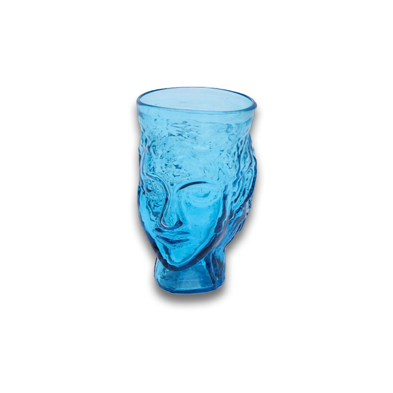 Glass Head / Verre Tete Turquoise - French inc