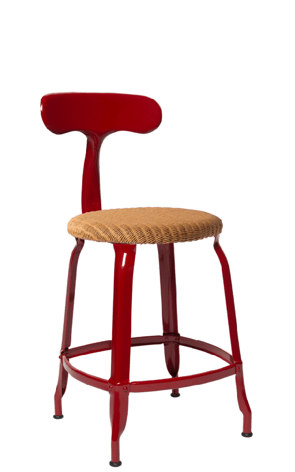 Metal Chair - Loom Seat 45 cm / 18 in - French inc