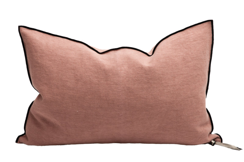 Cushion - Stone Washed Linen in Bois de Rose