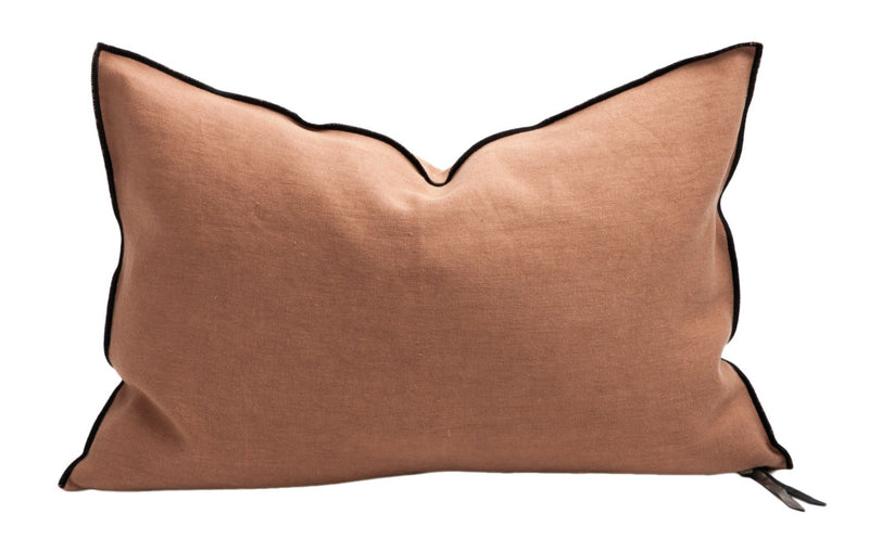 Cushion - Stone Washed Linen in Terracotta