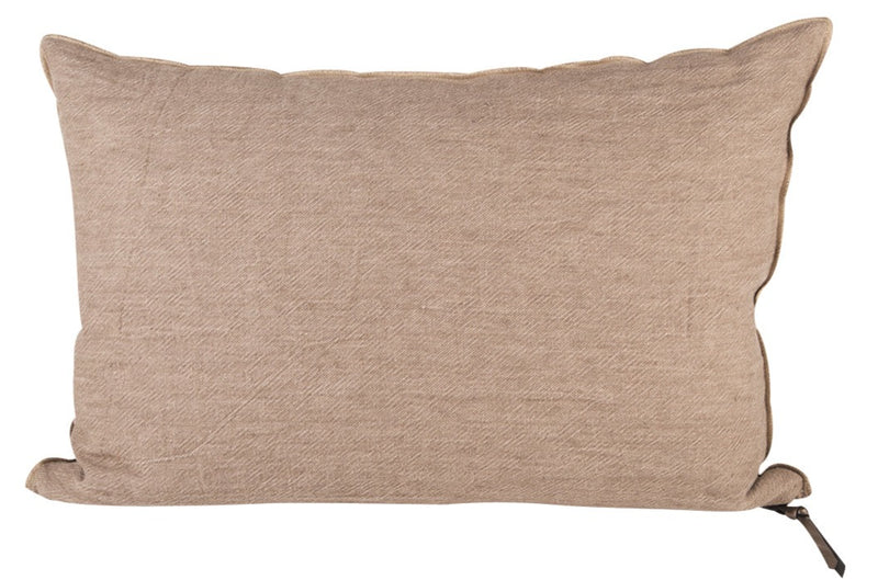 Cushion - Crumpled Linen in Nude/Givré