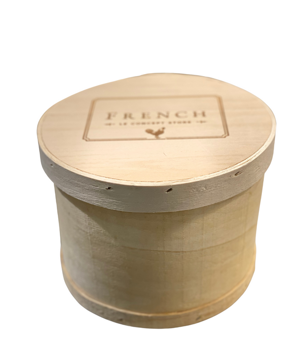 French Box Wooden Round Mini(thick) with Cover