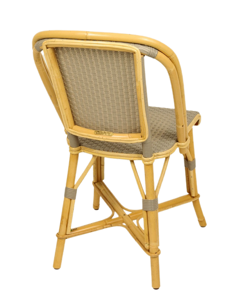 Woven Rattan Fouquet Bistro Chair Bright Mastic