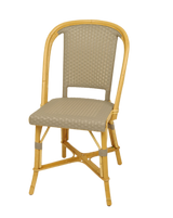 Woven Rattan Fouquet Bistro Chair Bright Mastic