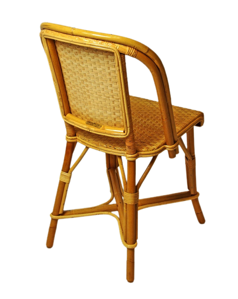 Woven Rattan Fouquet Bistro Chair Natural - French inc