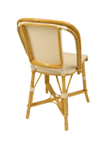 Woven Rattan Fouquet Bistro Chair White